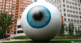 giant eye statue